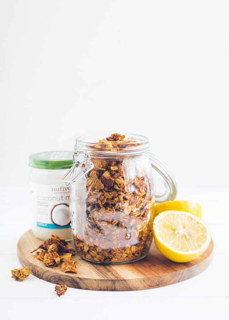 lemon coconut manna granola