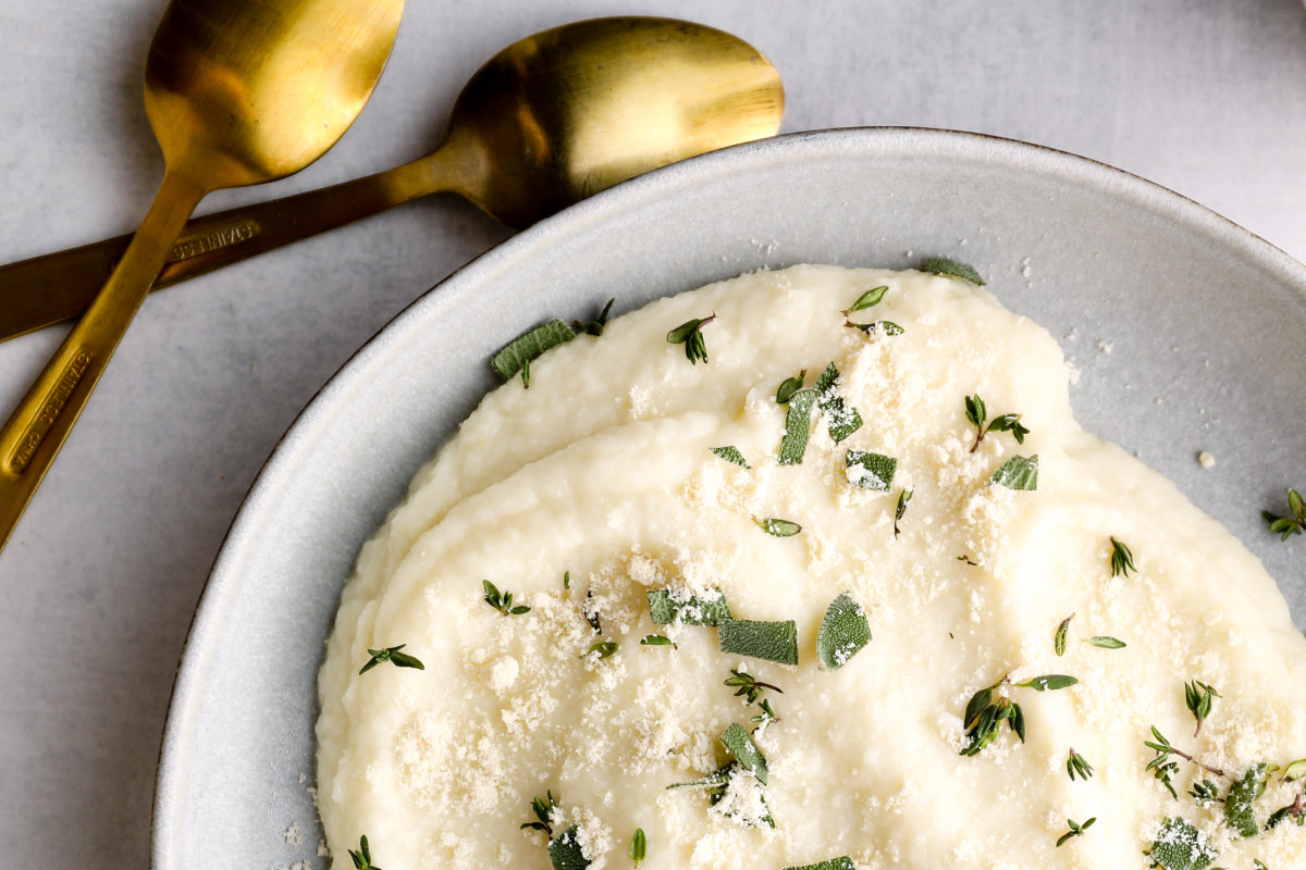roasted garlic mashed cauliflower – Nutiva