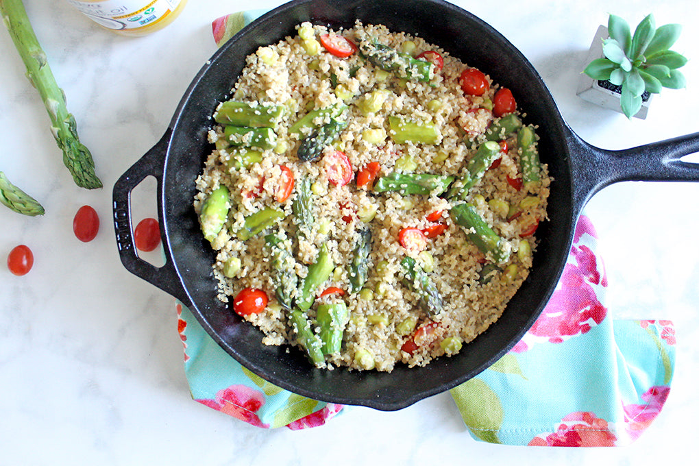 buttery quinoa saute