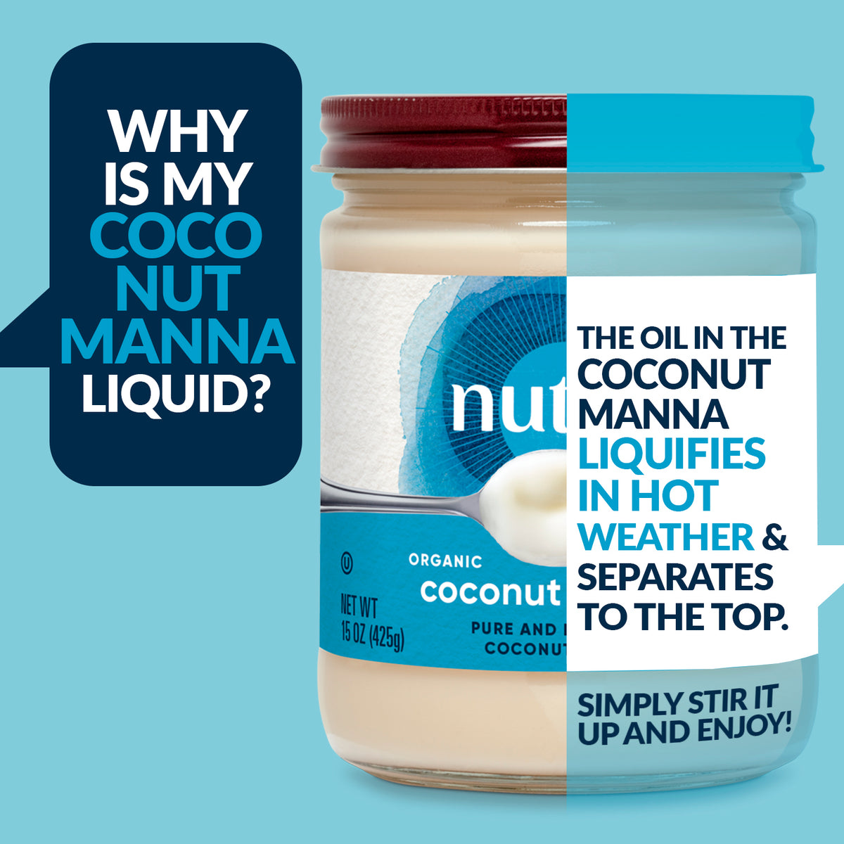 Why is my Coconut Manna liquid? Nutiva