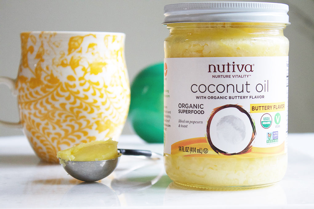 nutiva organic buttery coconut oil coffee