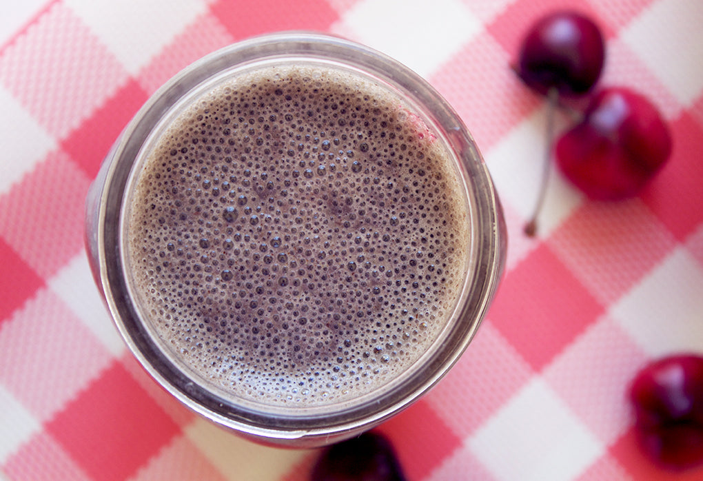 cherry-vanilla hemp smoothie