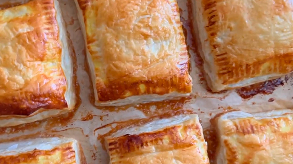 Peach Upside-Down Puff Pastry