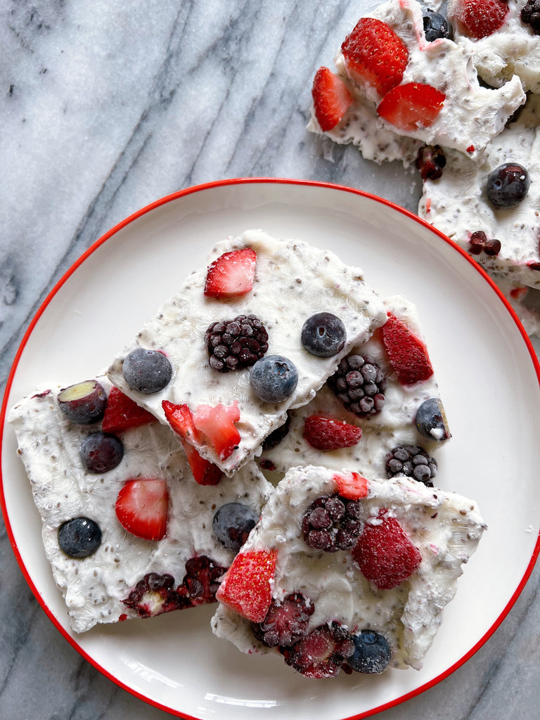 Very Berry Chia Yogurt Bark