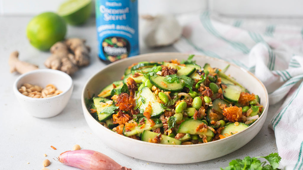 Crispy Rice Salad with Zesty Asian Dressing