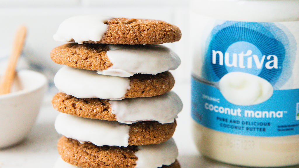Coconut Manna Dipped Gingersnaps