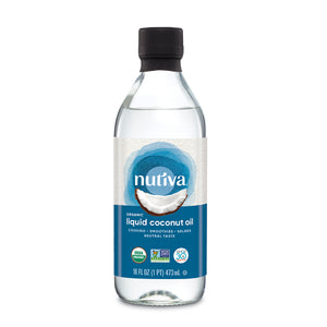 Nutiva Huile MCT biologique, non aromatisée, 473 ml, Bio, sans OGM, sans  BPA