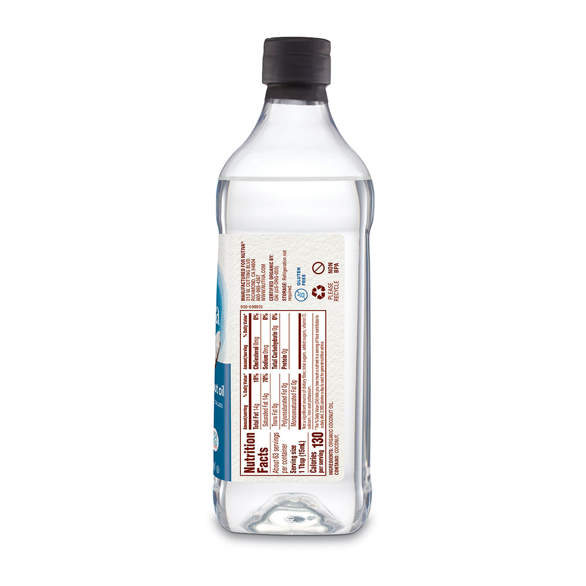 Organic Liquid Coconut Oil Nutiva