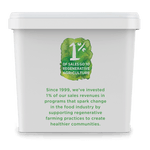 Nutiva Shortening 15 oz package 1% program to help regenerative agriculture